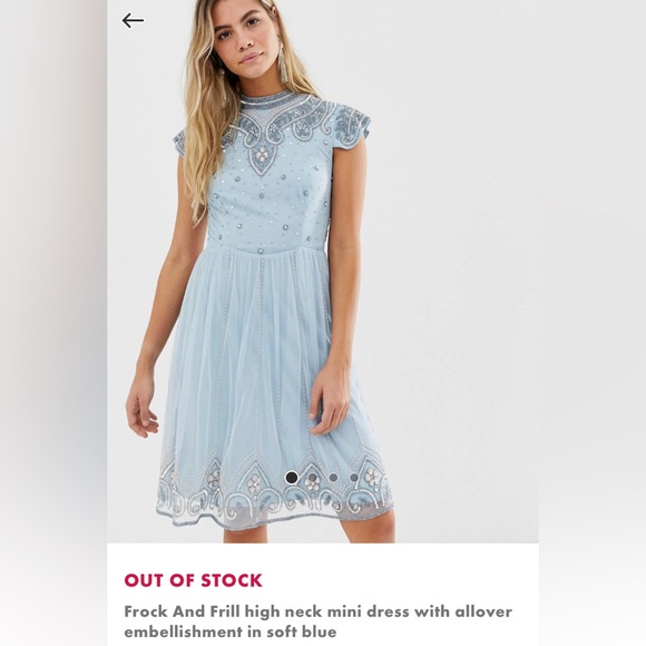 Frock and Frill high neck mini dress - OUT OF STOCK ON ASOS.COM - Picture 1 of 5